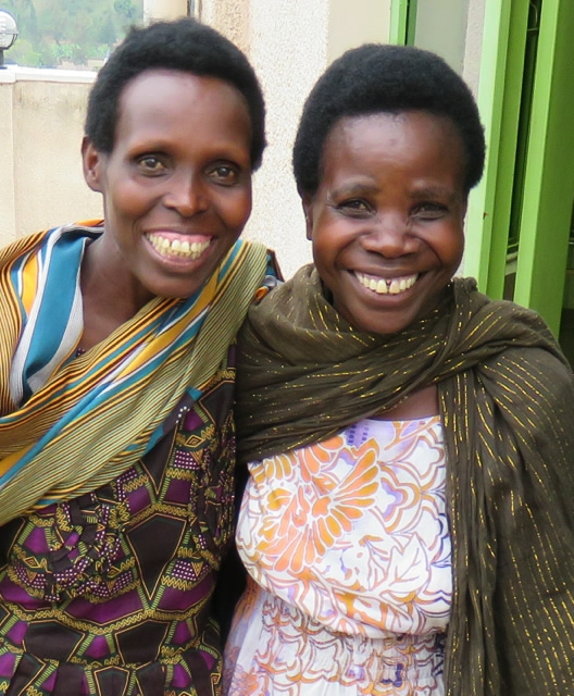 Eugenie and friend smiling