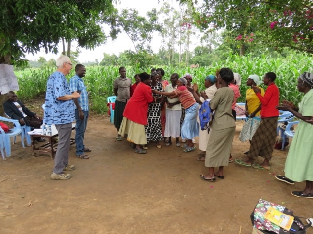 a group of women hugging