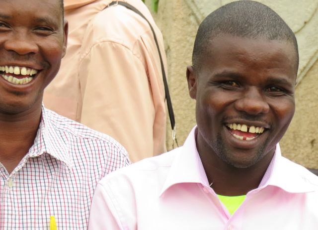 smiling African men