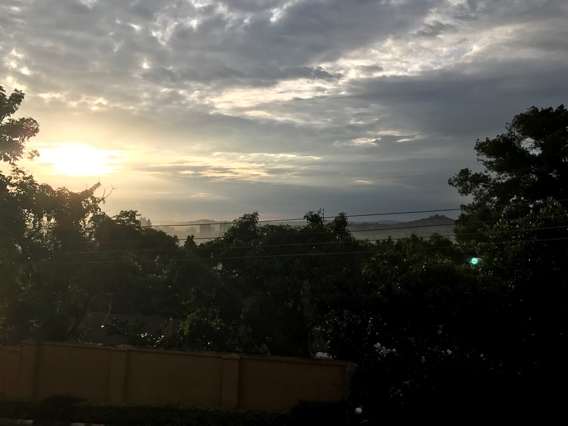 sunrise in Kampala, Uganda