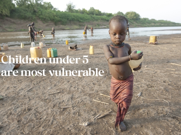 Children under 5 are most vulnerable